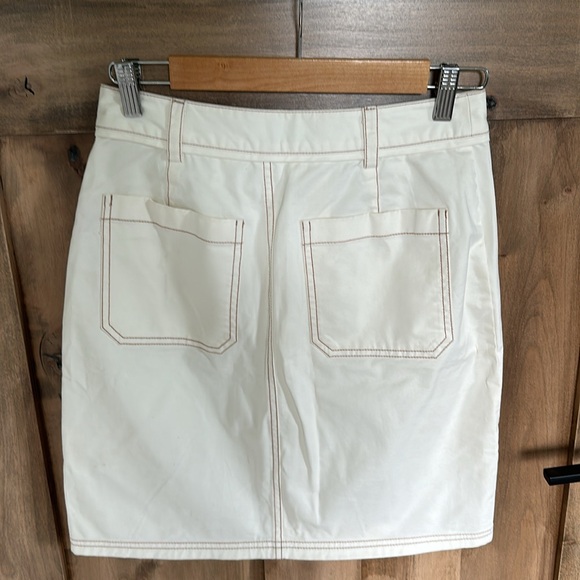 Kate Spade button down ivory white mini skirt - Picture 9 of 13